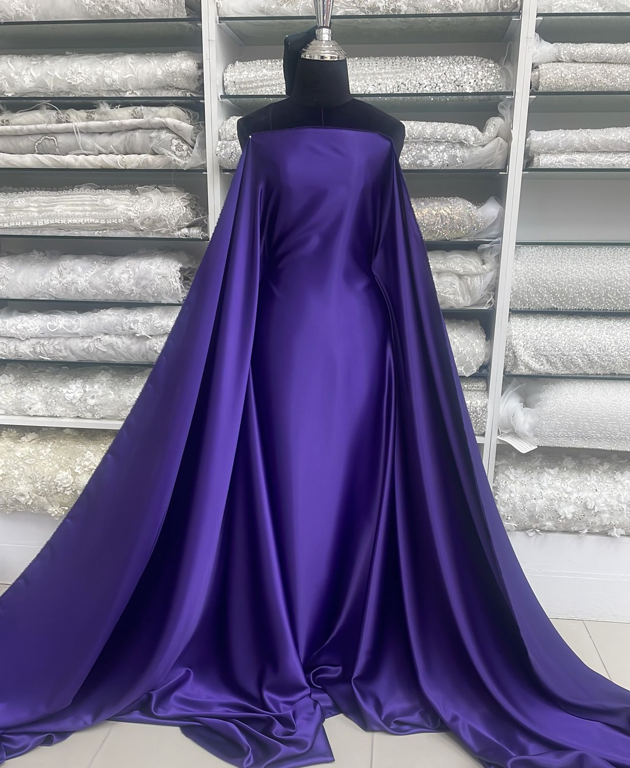 [ SRE-NO-18 ] Satin Royal Elegant 150w Purple per Meter