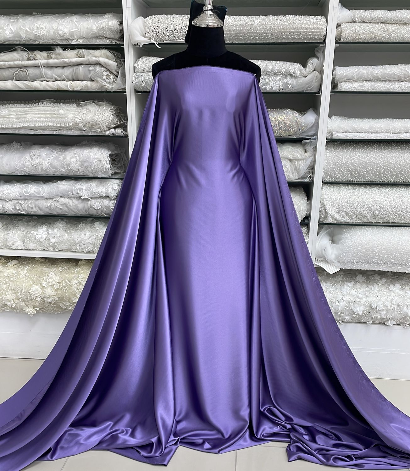 [ BSS-MHJ4773-27 ] Bridal Shamuse Satin 150w Violet per Meter