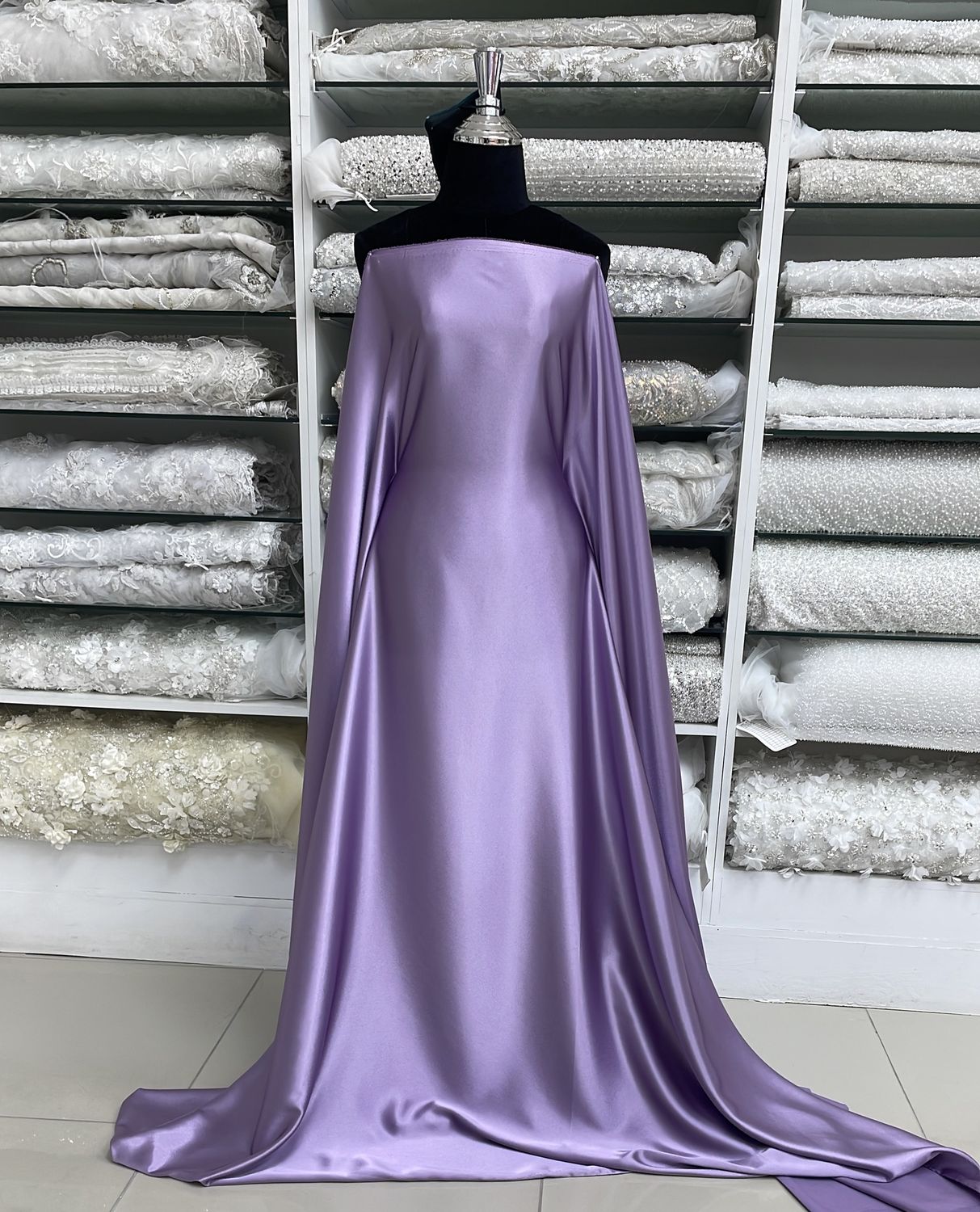 [ BSS-MHJ4773-26 ] Bridal Shamuse Satin 150w Lavender per Meter
