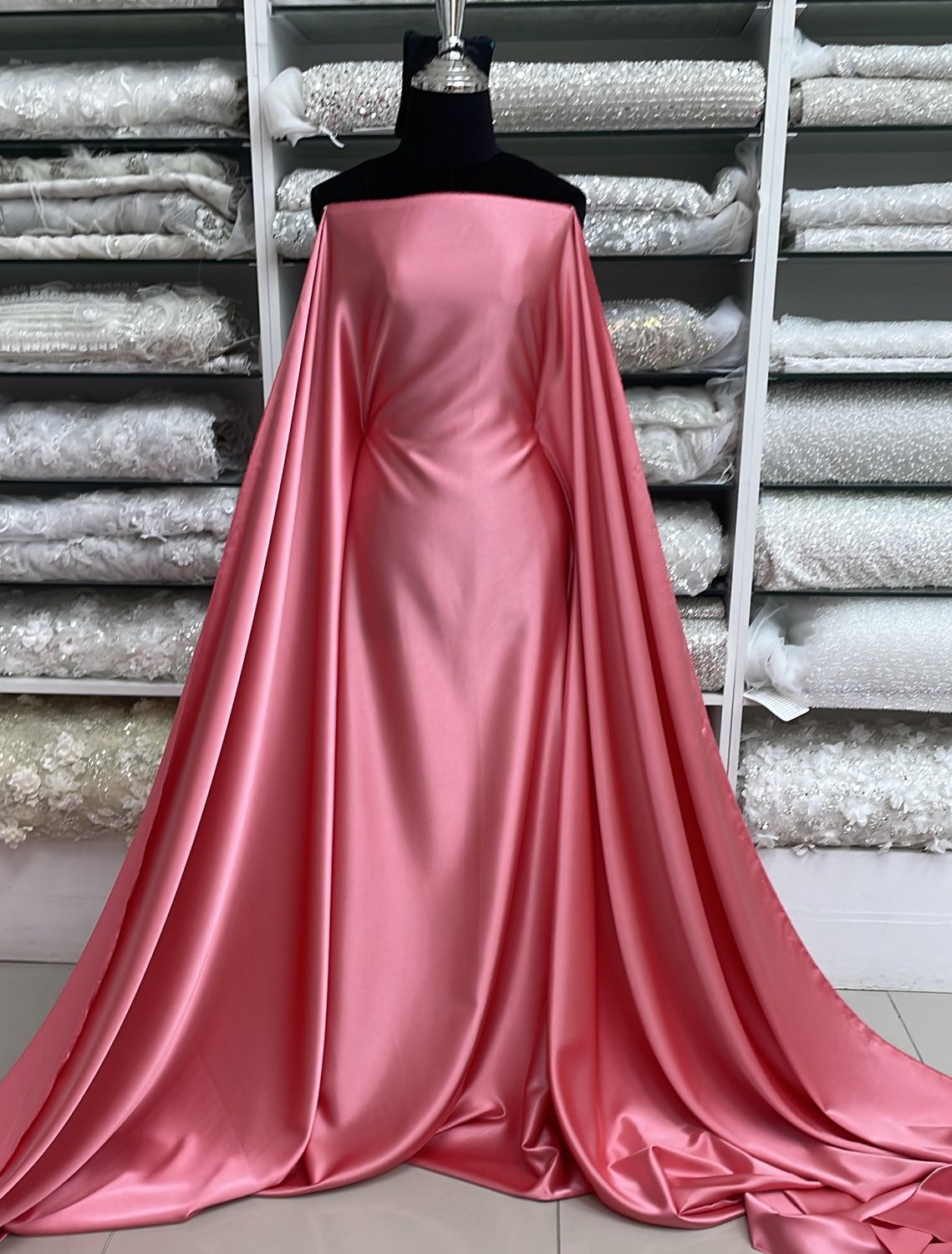 Bridal Shamuse Satin [ BSS-MHJ4773-31 ]  150w Coral per Meter