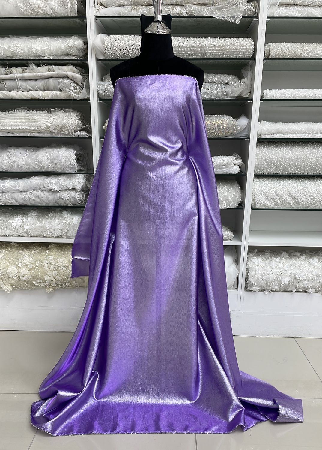 [ OM-PO-14-23 ] Organza Metallic 150-LILAC per Meter