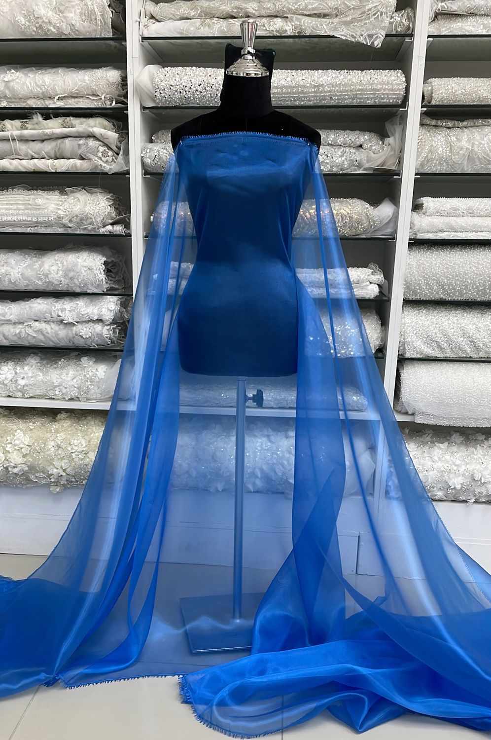 [ OR-G14A-3629-52 ] Organza 150-RoyalBlue per Meter