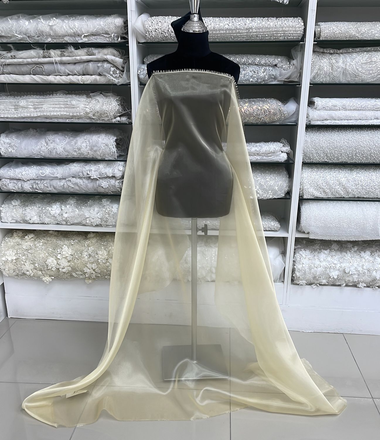 [ OR-G14A-3629-15 ] Organza 150-Light Gold per Meter
