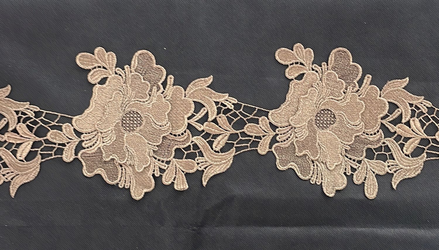 [ BR-AM-0315-3 ] Braid Ch Lace 16cm BRONZE per Meter