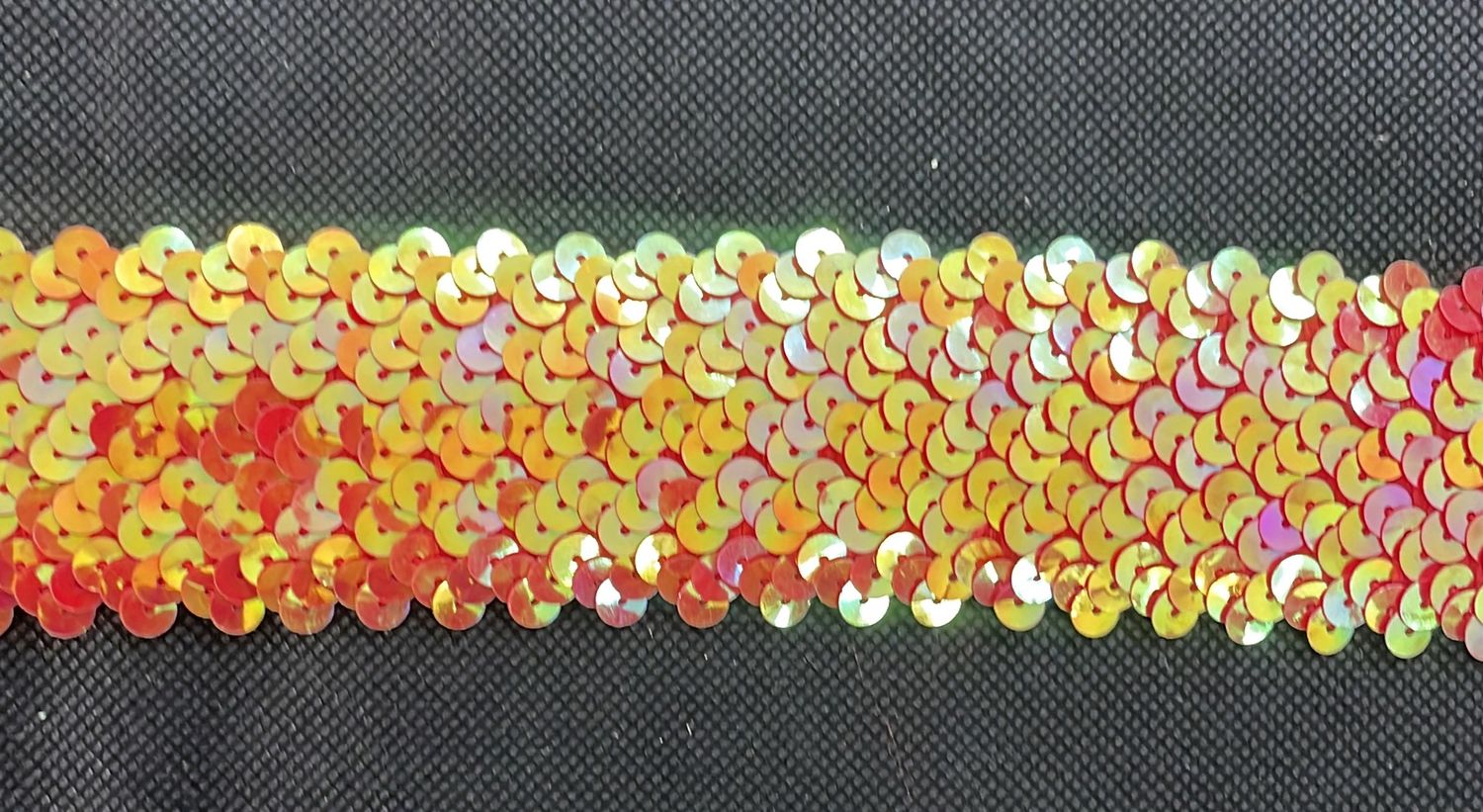 [ BRES-AF-12B-1 ] BRAID ELASTIC SEQUIN 5CM RED per Meter
