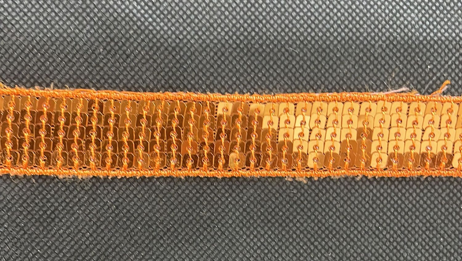 [ BRB-UNK-A-07 ] Braid Beaded 25mm - Orange per Meter