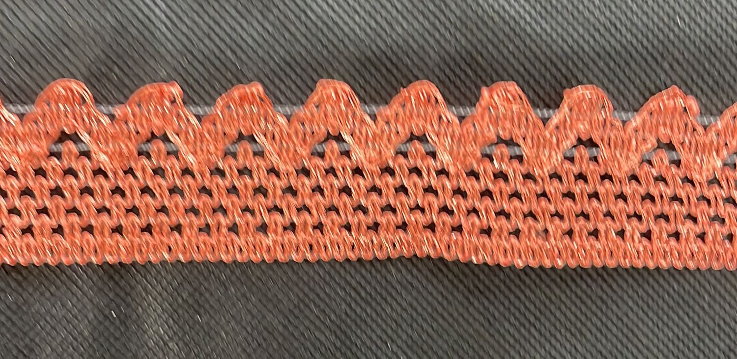 [ BR-KTJ7860-260 ] Braid 3cm Tangerine per Meter