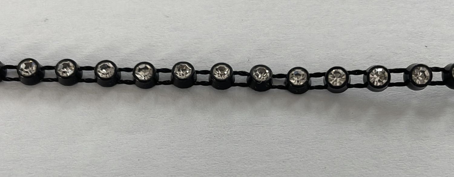 [ 21205 ] Crystal String/8/5g/Black per Meter