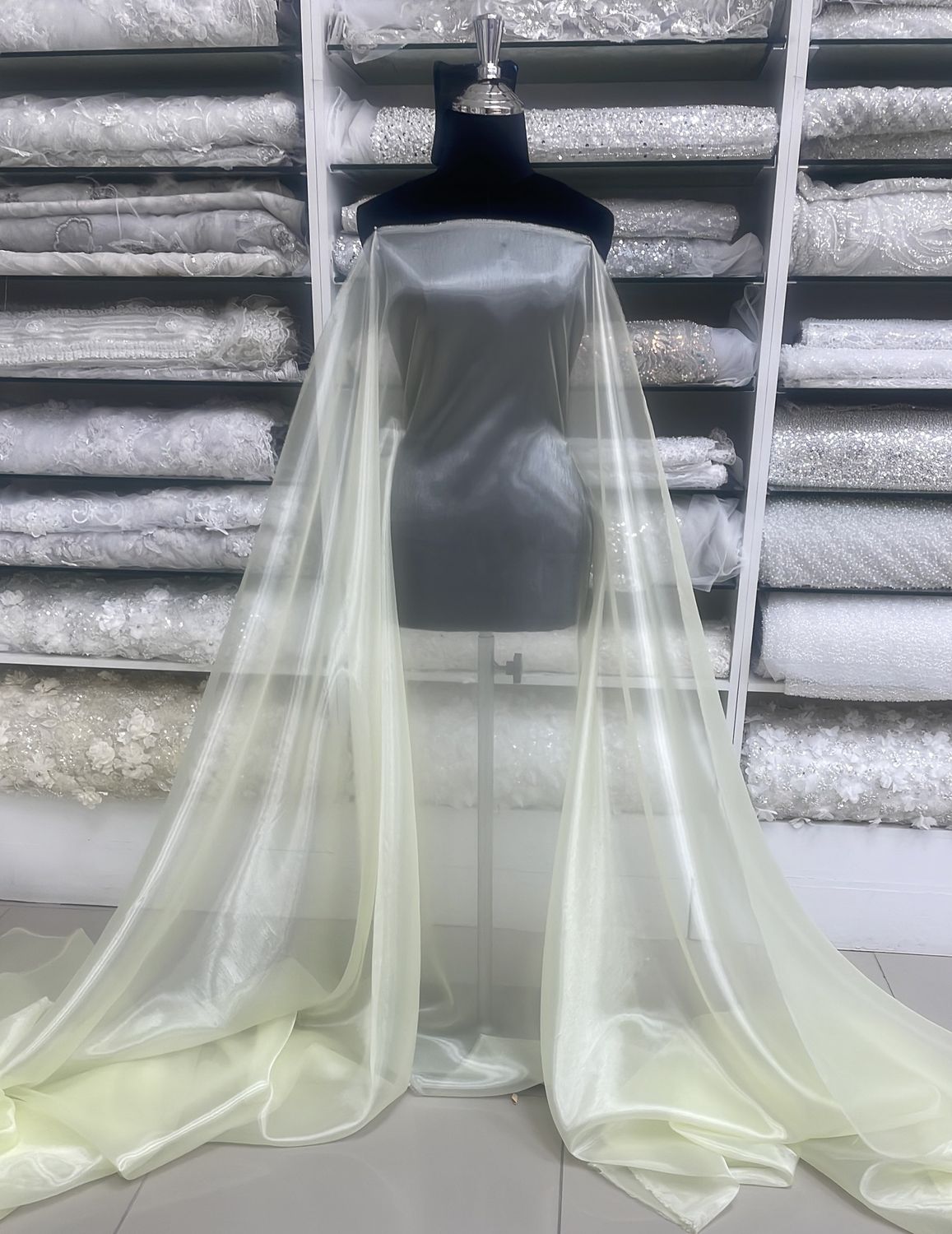 [ OR-E-35-02 ] Organza - Yellow per Meter