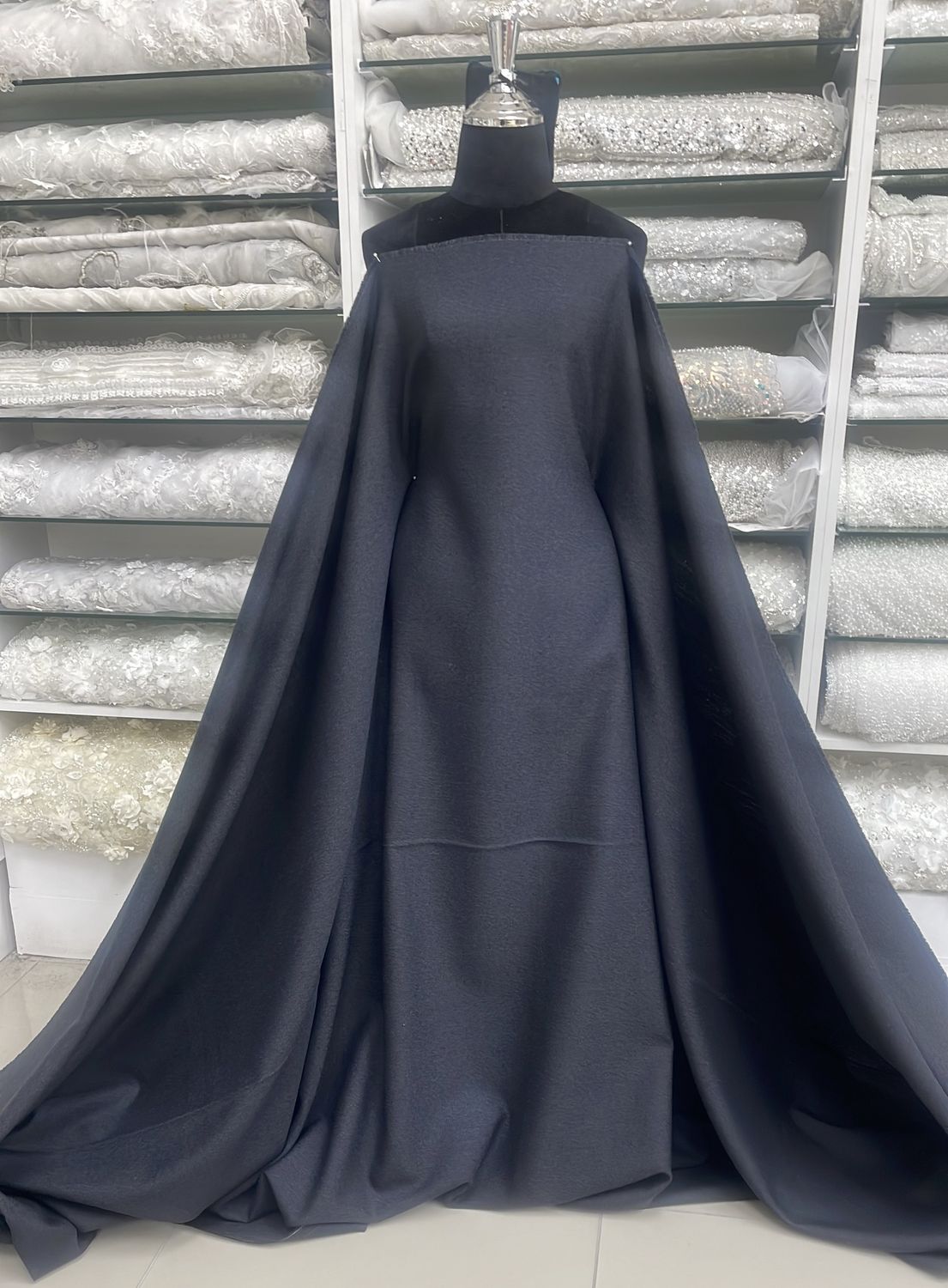 [ 24498 ] Wool-150-99-Black per Meter