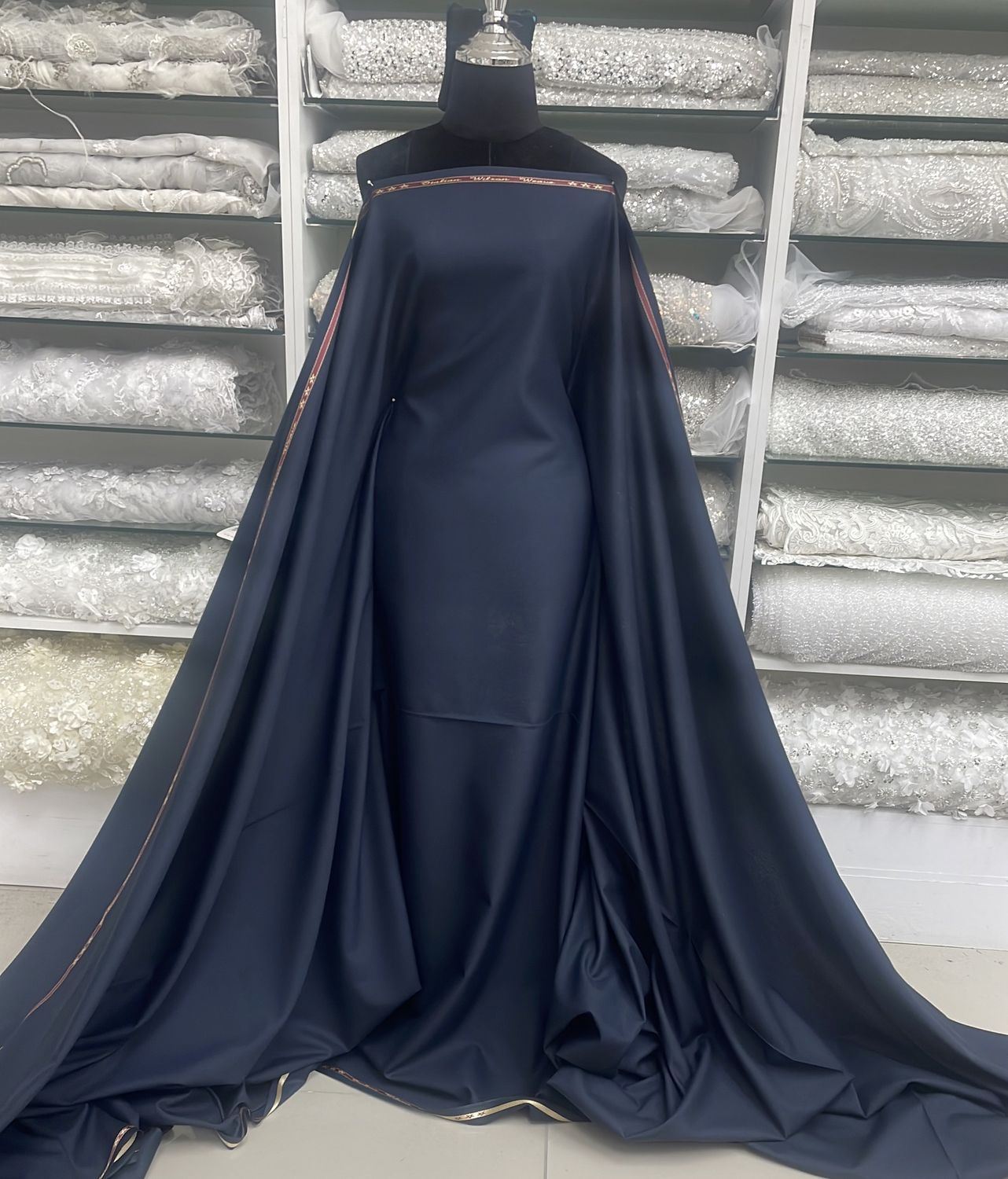 [ 24088 ] PV Suiting Wilson Weave 150 - Ink Navy-02 per Meter