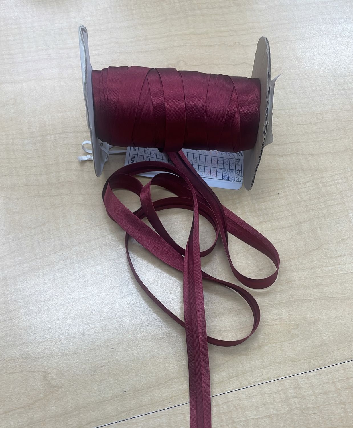 [ SBB-HTC-15MM-82 ] Satin Binding15mm-BURGANDY per Meter