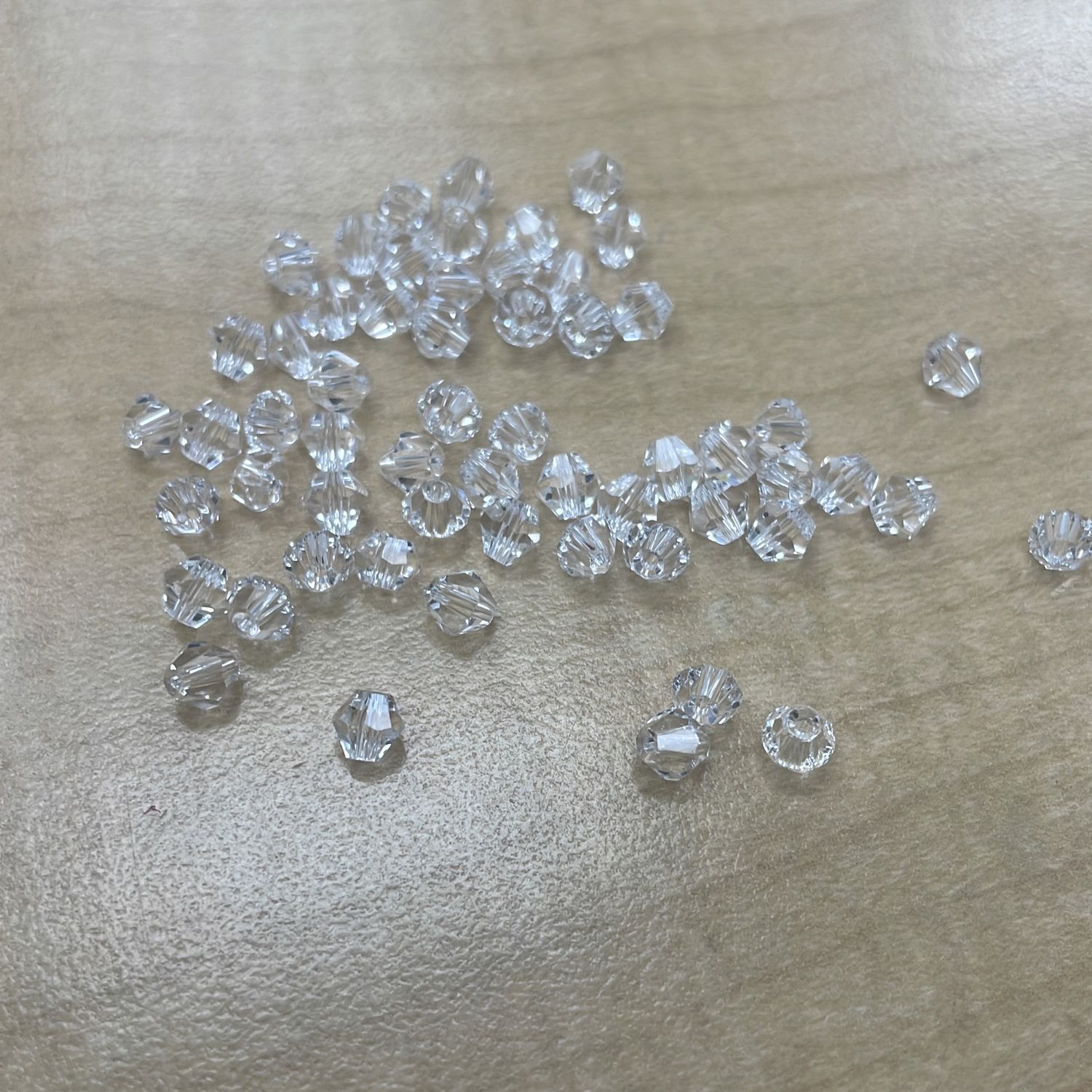 [ 23216 ] Crystal Clear sew On Small x 50pc-3-CLEAR per Each