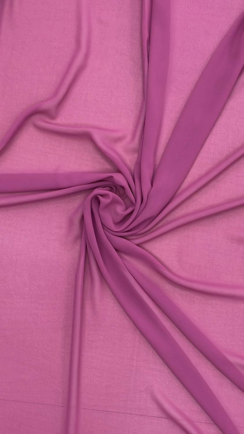 [ GD-G12A115-52 ] GEORGETTE DOUBLE 150CM - CERISE per Meter