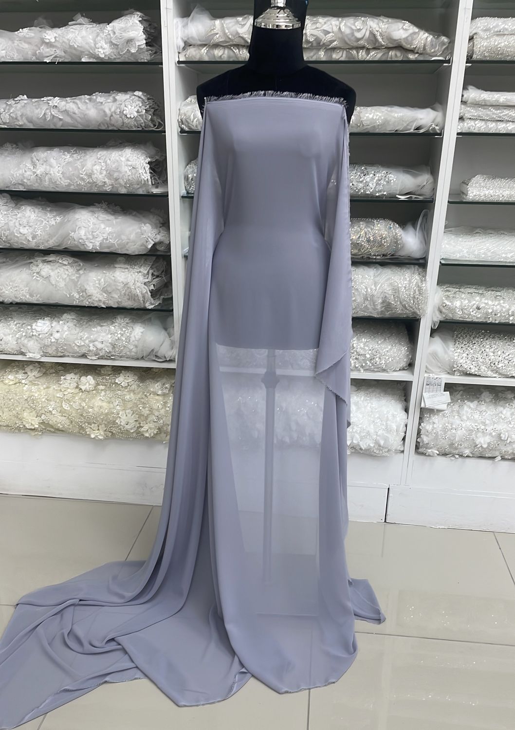 [ CHM-PB-A0758-18 ] Chiffon Multi 150W Grey per Meter