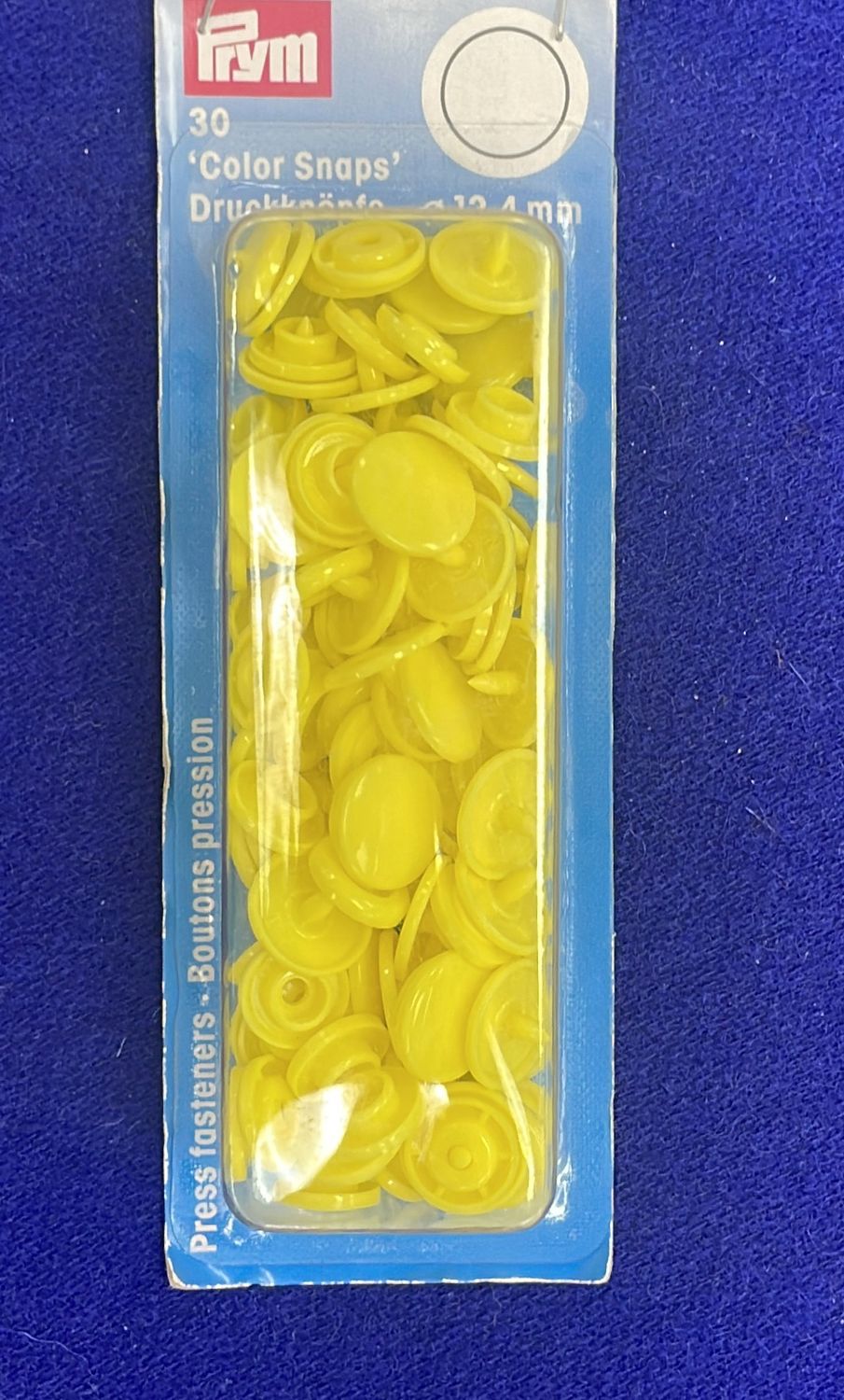 [ 4002273931070 ] Non Sew Color Snap Fastener/30pc/12.44mm/Pale Yell per Packet