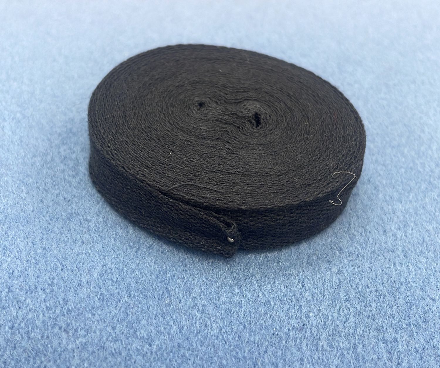 [ 9457660015003 ] Cotton Tape 12mm Black 5m/roll/1/5g/Black per Each