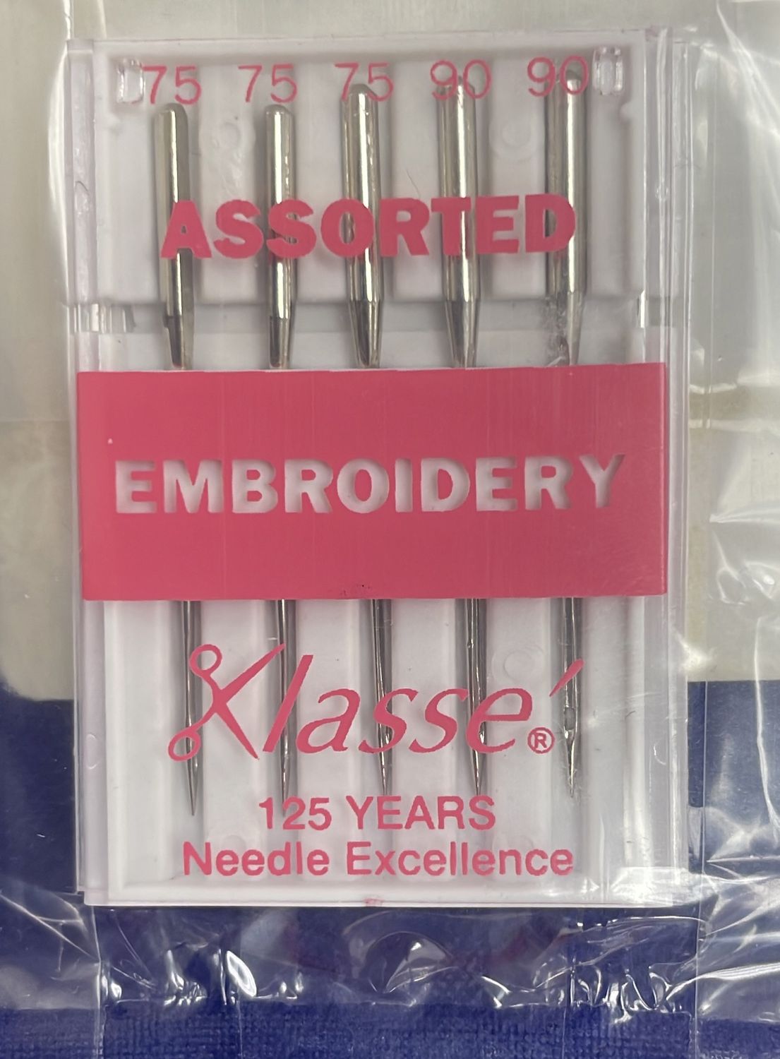 [ 9317385123615 ] Klasse Needles Embroidery Ass/1/5g/Silver per Each