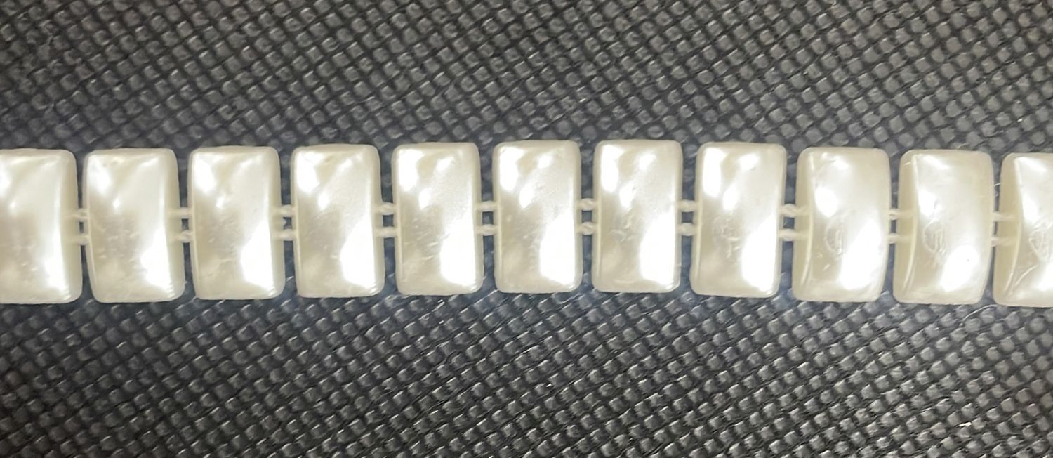 [ BRP-G17A-66A-1 ] BraidSquarePearl- IVORY per Meter