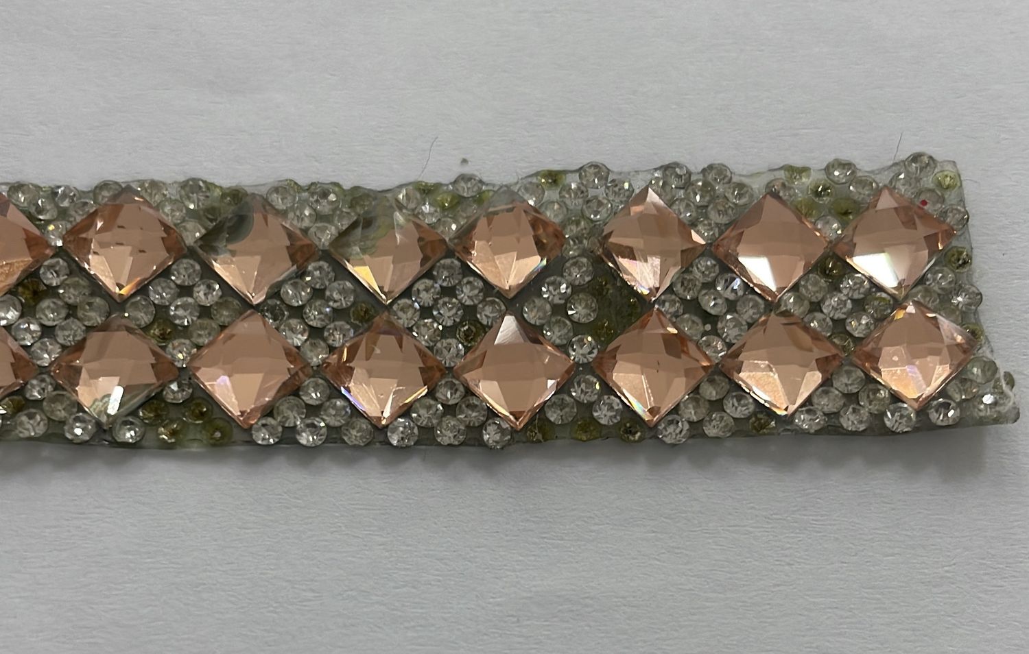[ BRDHF-G14B-3 ] BraidDiamHotF per M Diamond Peach per Meter