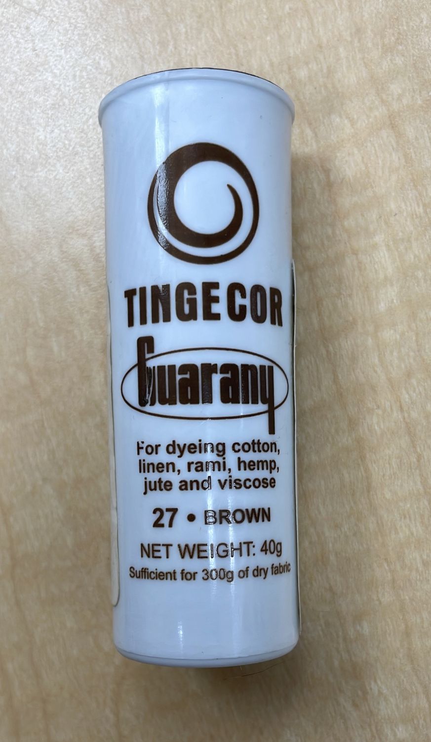 [ 7891988009368 ] FABRIC DYE GUAR VIVACOR 40GR - BROWN per Each
