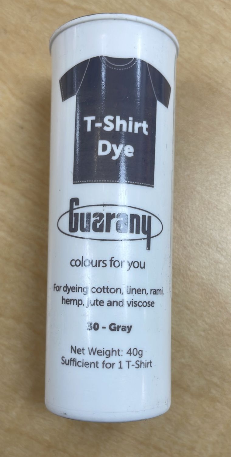 [ 7891988060062 ] FABRIC DYE GUAR T-SHIRT 40GR - GREY per Each