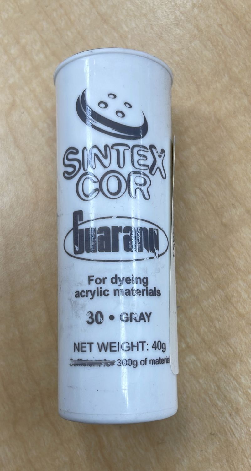 [ 7891988039891 ] FABRIC DYE GUAR SINTEXCOR 40GR - GREY per Each