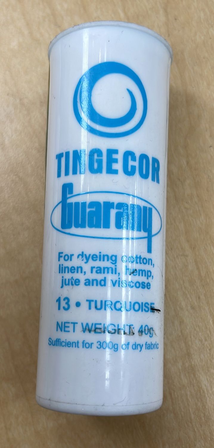 [ 7891988008644 ] FABRIC DYE GUAR TINGECOR 40GR - TURQ per Each