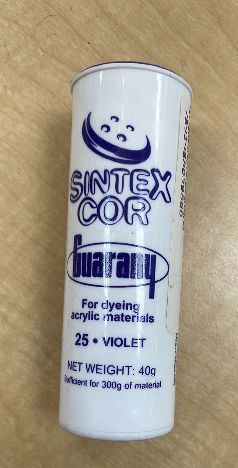 [ 7891988039860 ] FABRIC DYE GUAR SINTEXCOR 40GR - VIOLET per Each