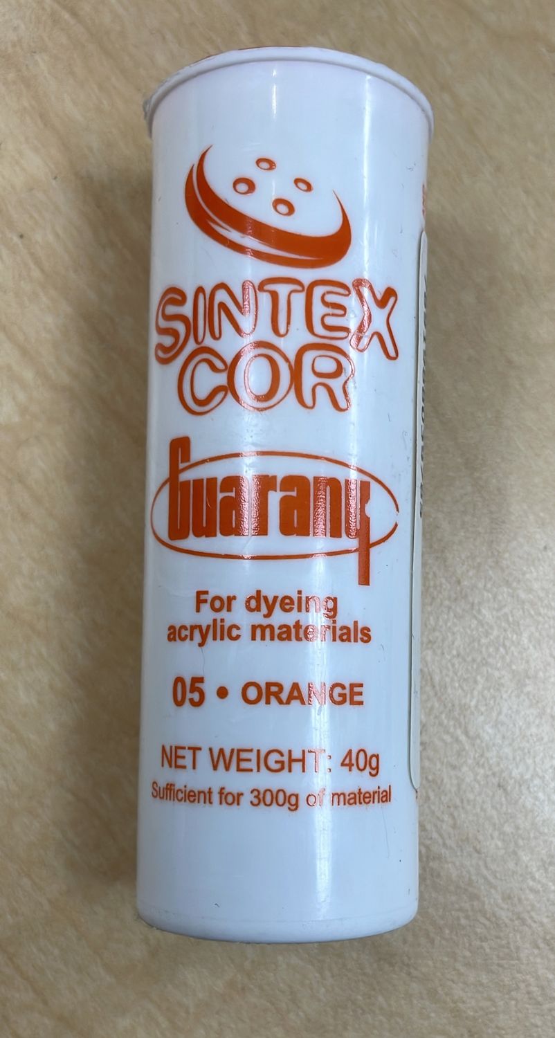 [ 7891988039785 ] FABRIC DYE GUAR SINTEXCOR 40GR - ORANGE per Each