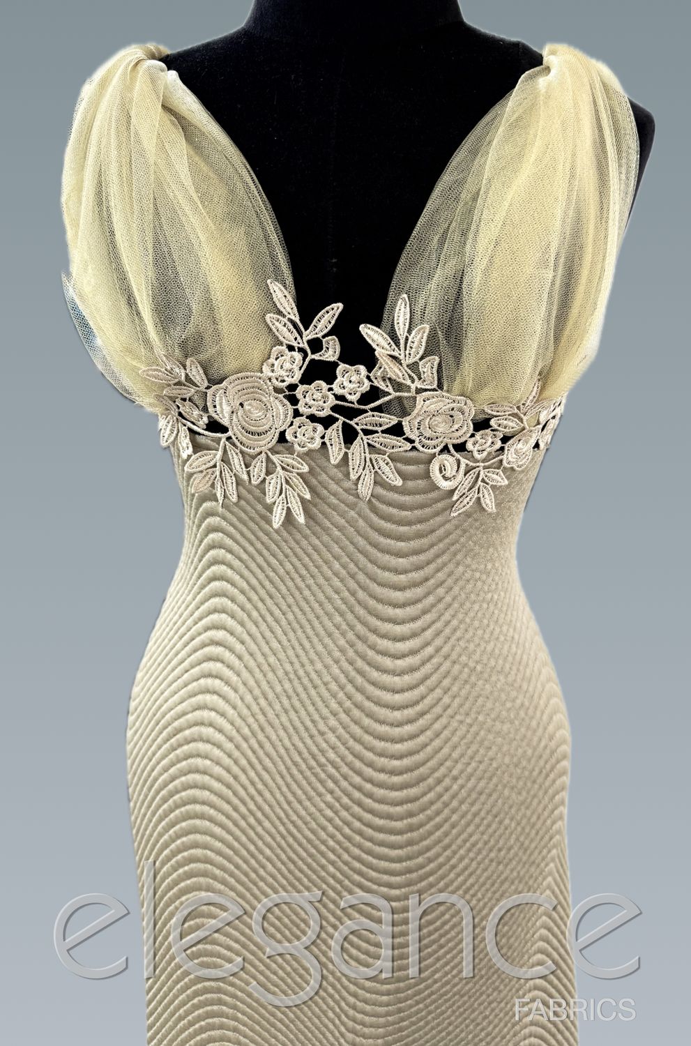 Knit [ KVAP-MI4885-614 ] KnitVisc45Acry36Poa19%-150cm-GOLD per Meter