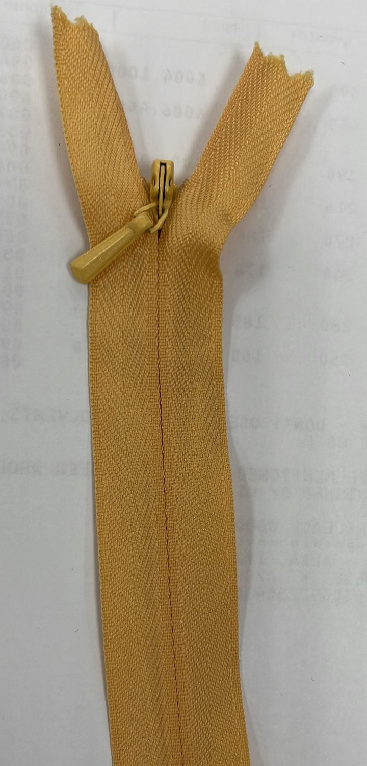 [ 19422 ] Zip Invisible Cotton/50cm/5g/Light Orange per Each