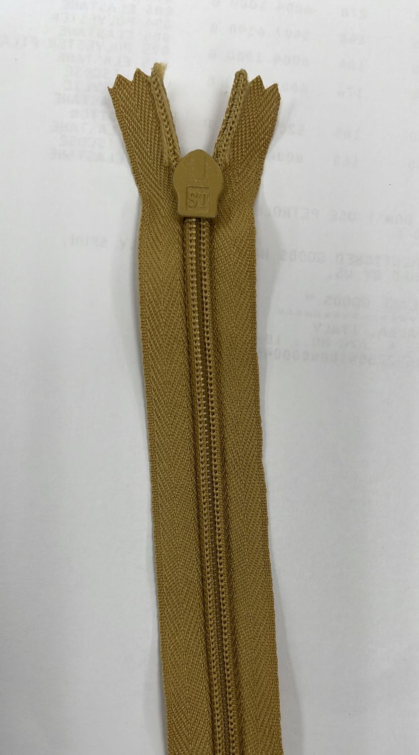 [ 18976 ] Zip Invisible Cotton/50cm/5g/Bright Gold per Each
