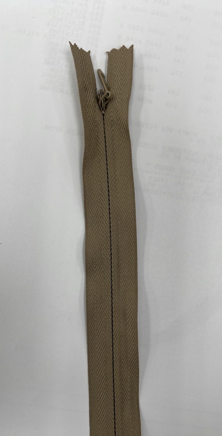 [ 19047 ] Zip Invisible Cotton/50cm/5g/Cocoa Beige per Each