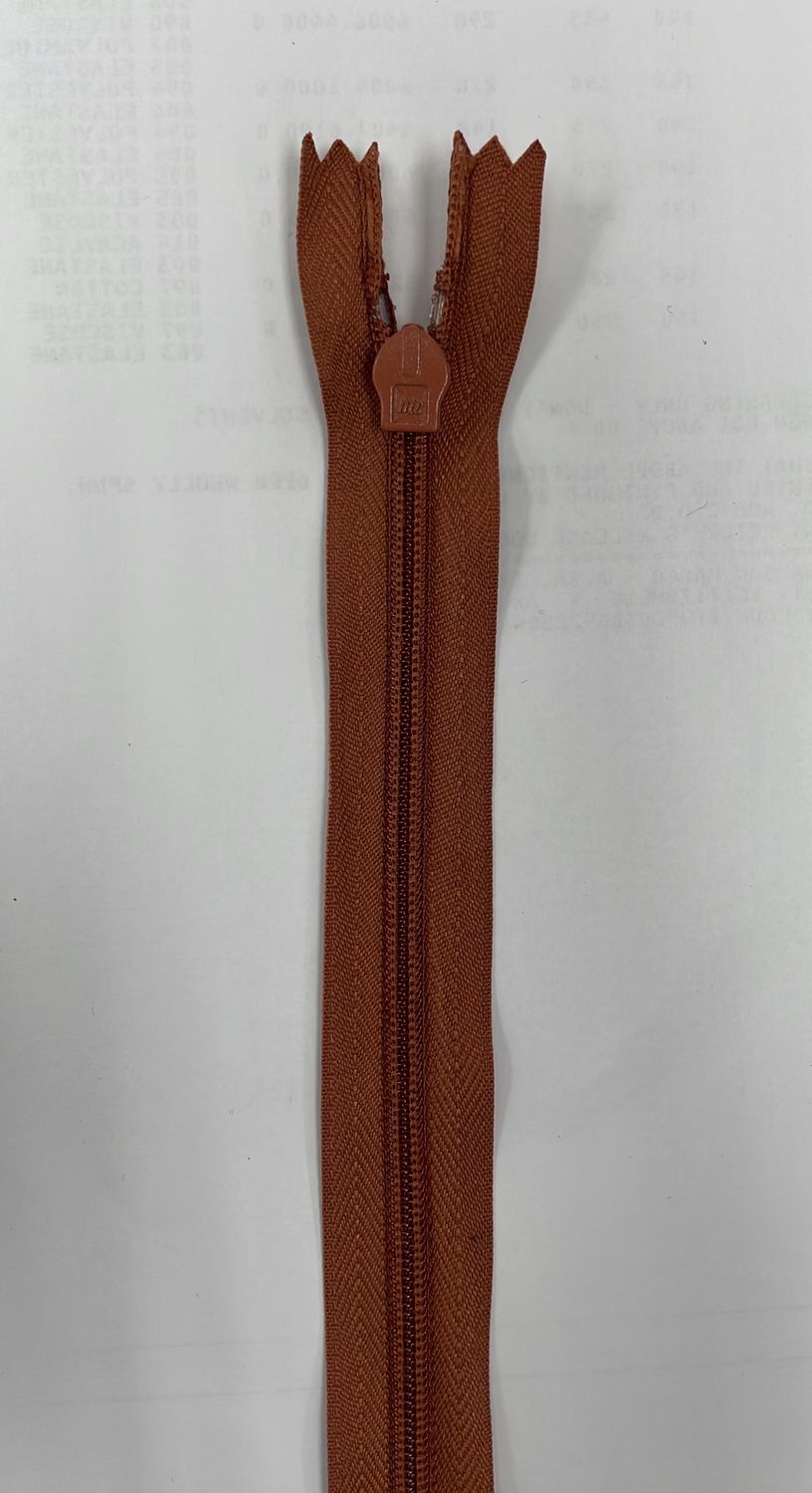 [ 19042 ] Zip Invisible Cotton/50cm/5g/Curry per Each