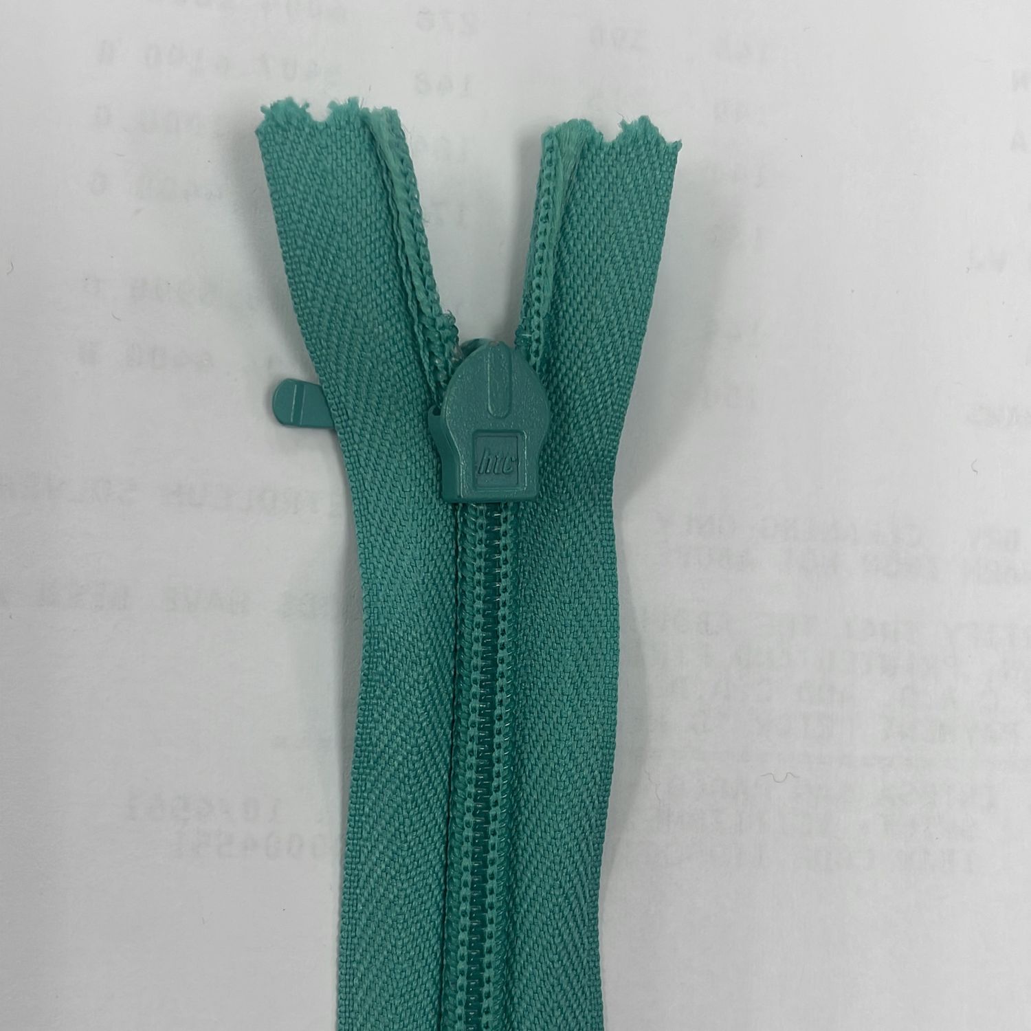 [ 19455 ] Zip Invisible Cotton/50cm/5g/Emerald Green per Each