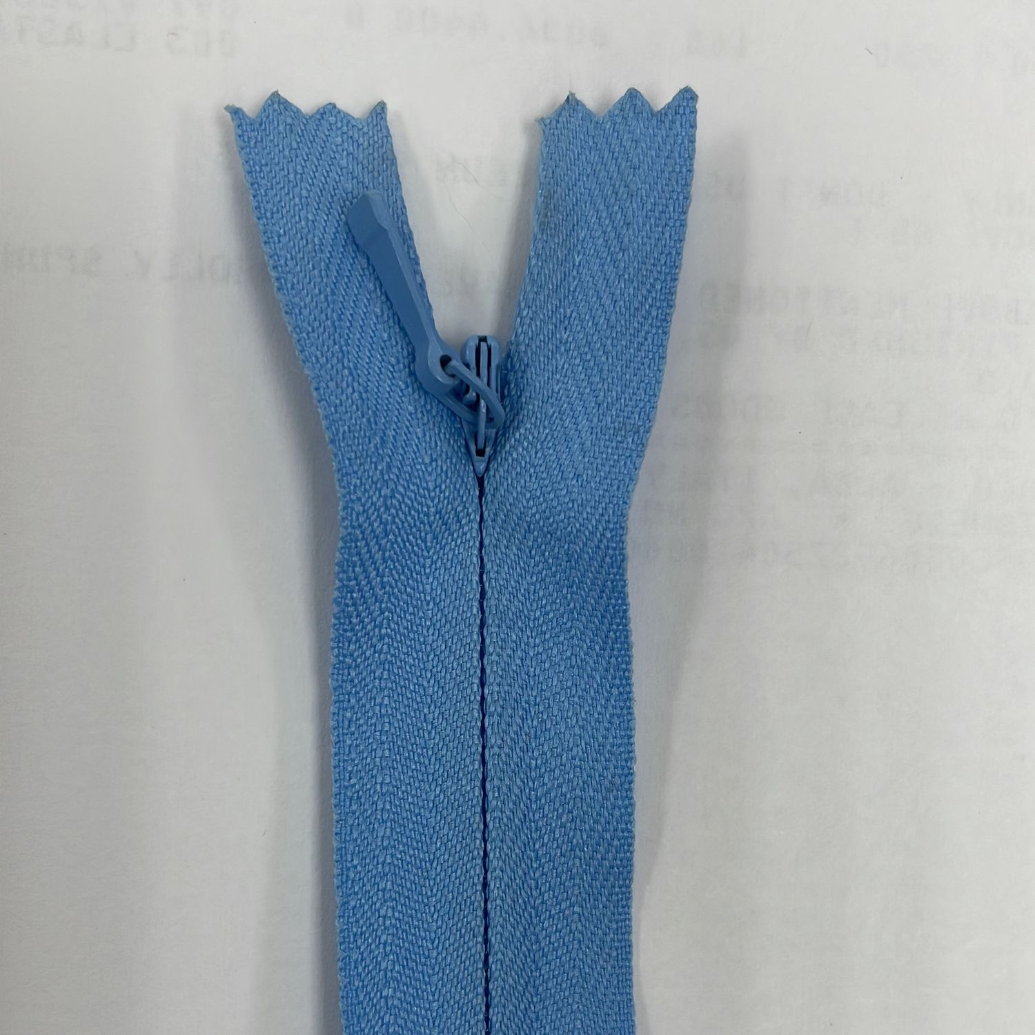 [ 19060 ] Zip Invisible Cotton/50cm/5g/Water blue per Each
