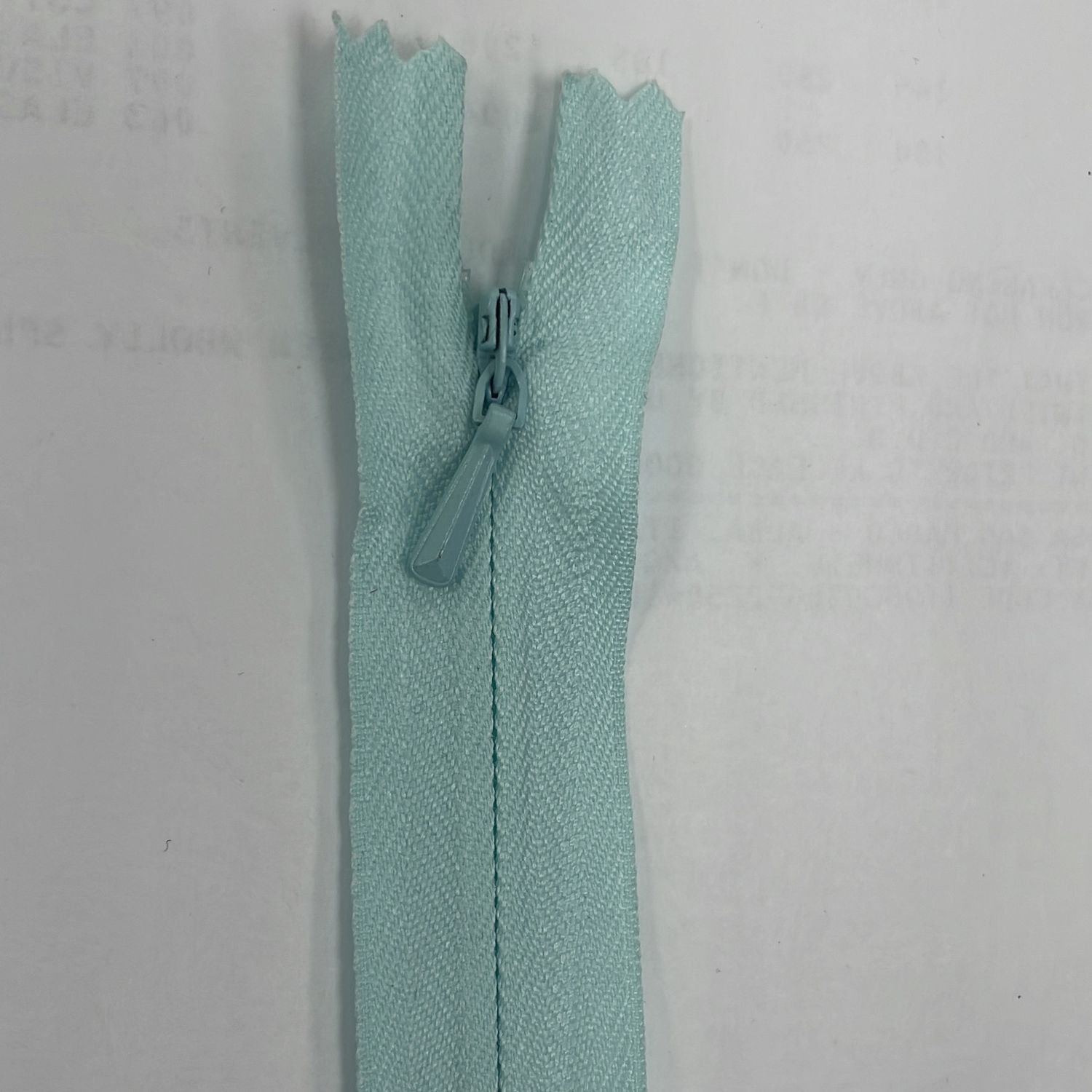 [ 18928 ] Zip Invisible Cotton/20cm/5g/Sea green per Each