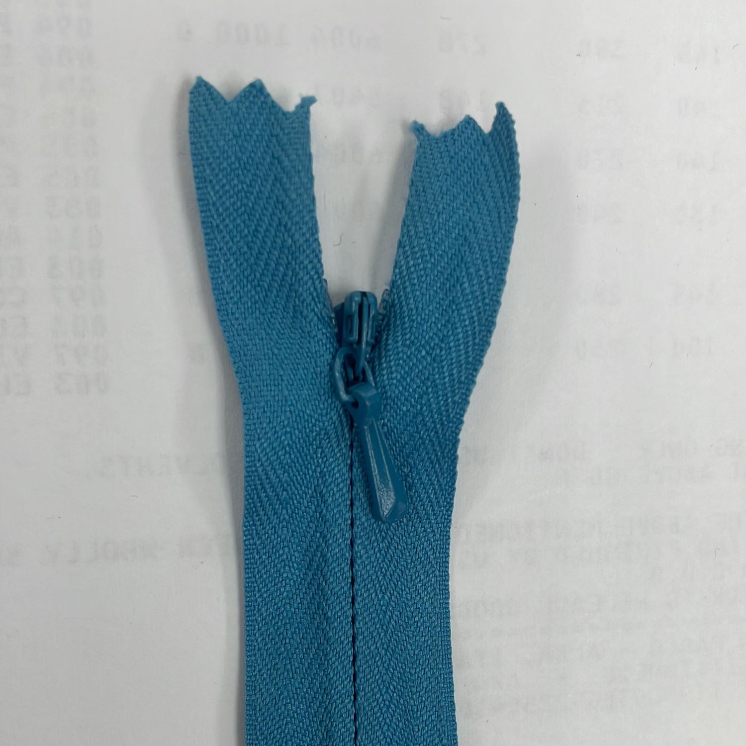 [ 18937 ] Zip Invisible Cotton/20cm/5g/Ocean blue per Each