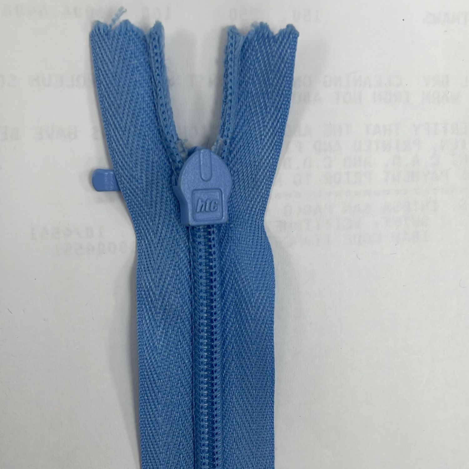 [ 18926 ] Zip Invisible Cotton/20cm/5g/Heaven per Each