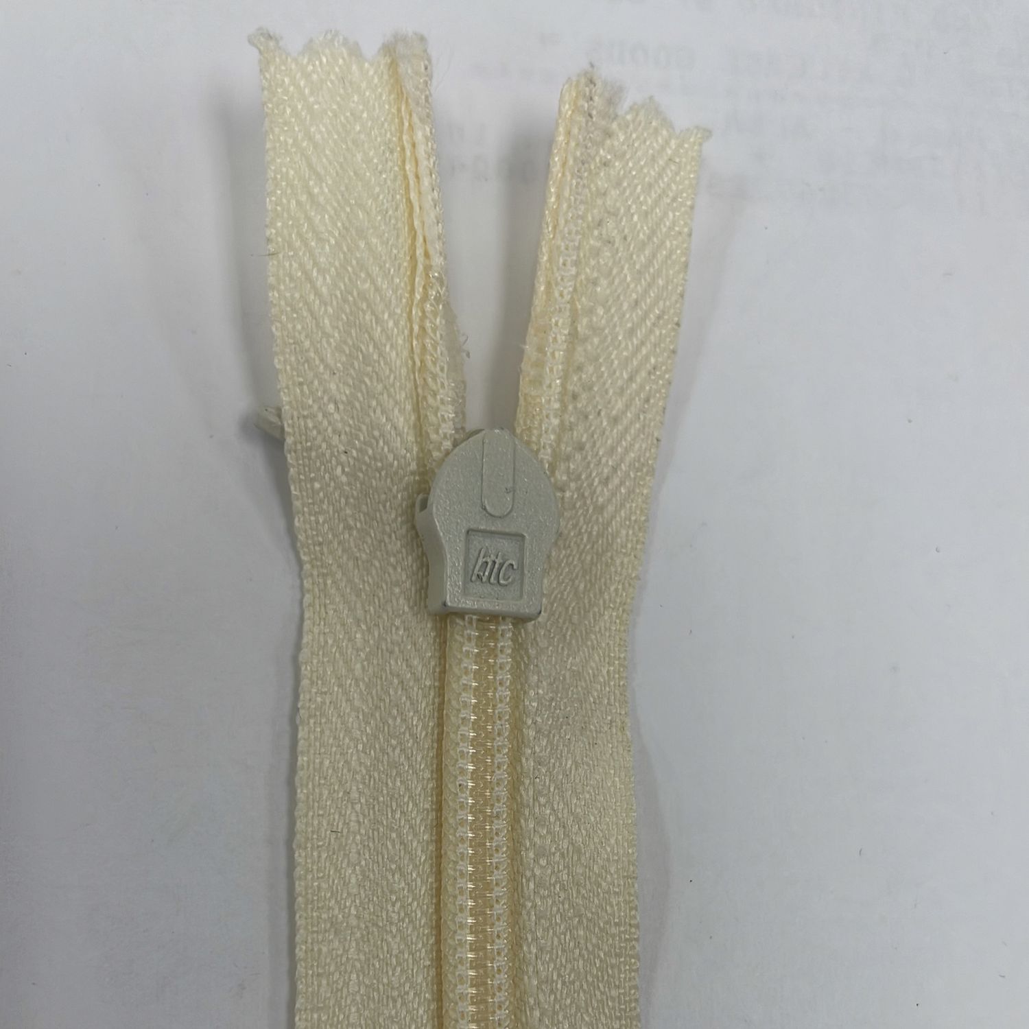 [ 18897 ] Zip Invisible Cotton/20cm/5g/Cream per Each