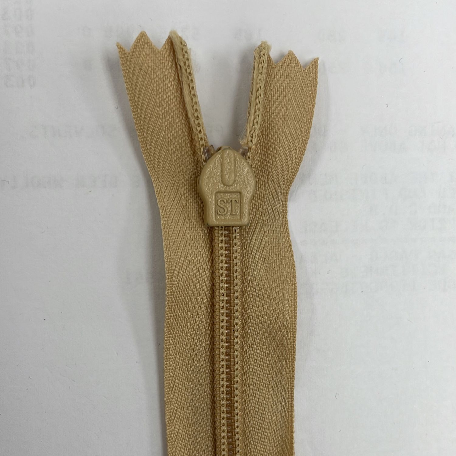 [ 18950 ] Zip Invisible Cotton/20cm/5g/Spice per Each