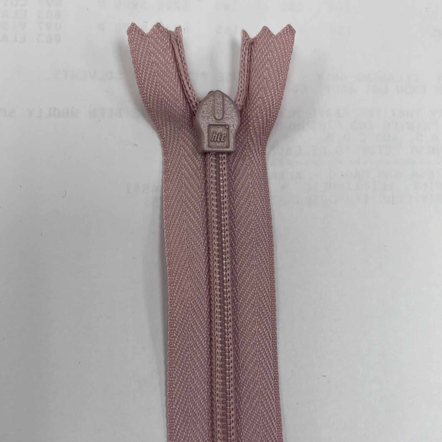 [ 18907 ] Zip Invisible Cotton/20cm/5g/D Pink per Each