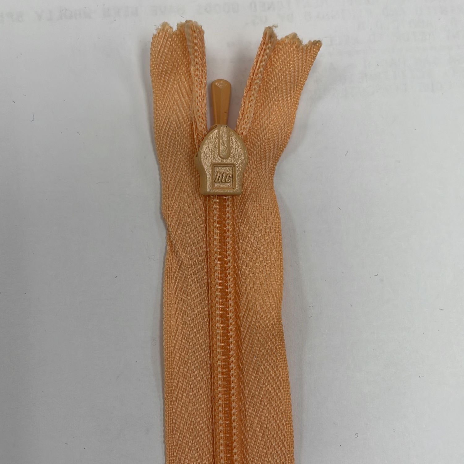 [ 19320 ] Zip Invisible Cotton/20cm/5g/Golden Lily per Each