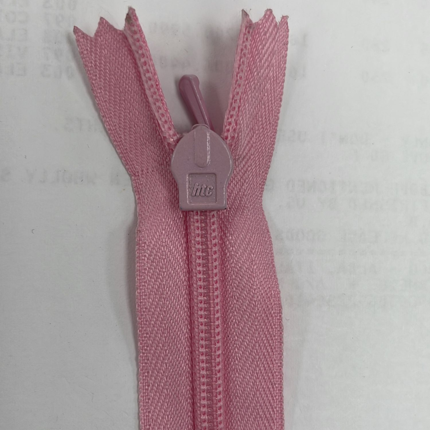 [ 19318 ] Zip Invisible Cotton/20cm/5/Pink per Each