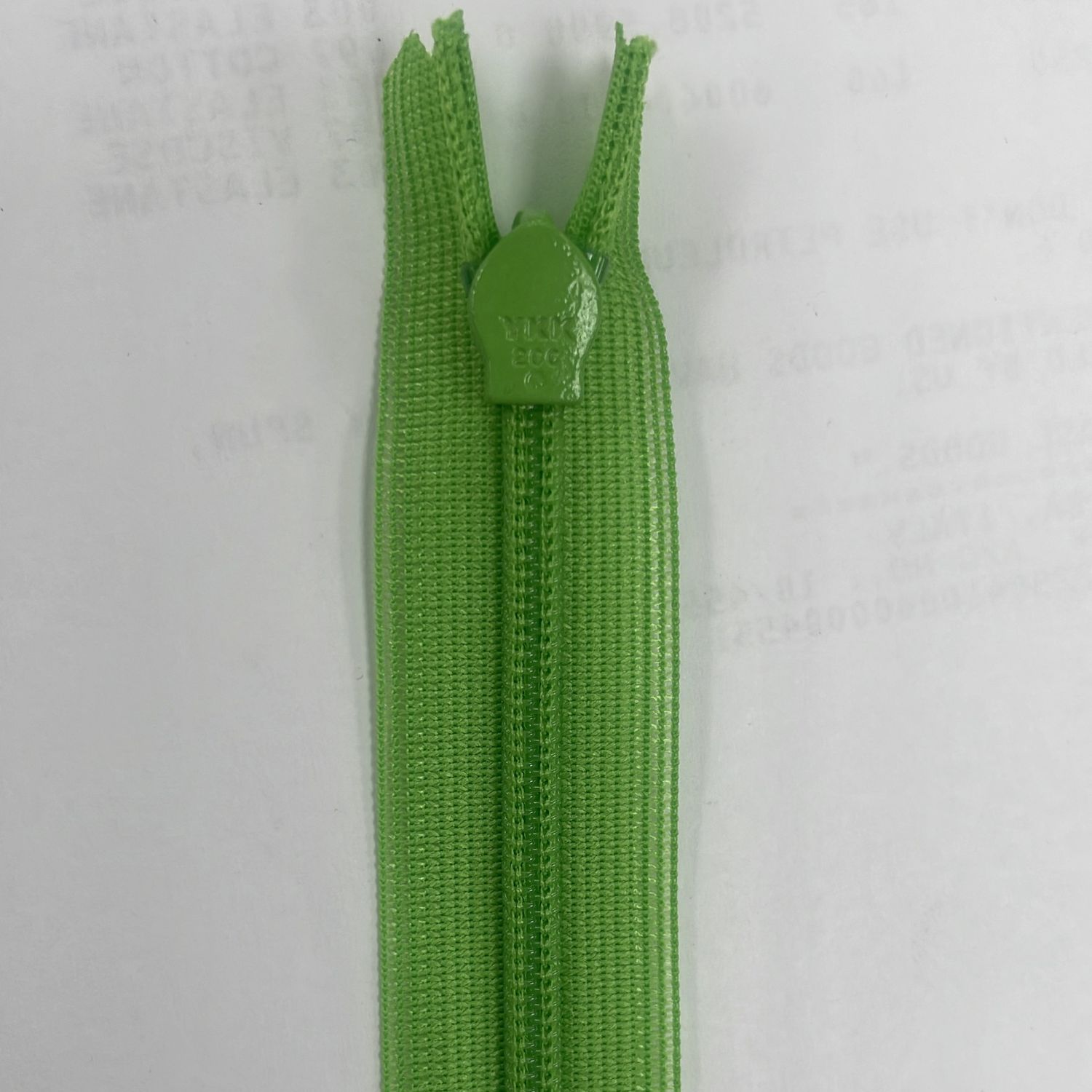 [ 19329 ] Zip Invisible/60/5g/Lime per Each