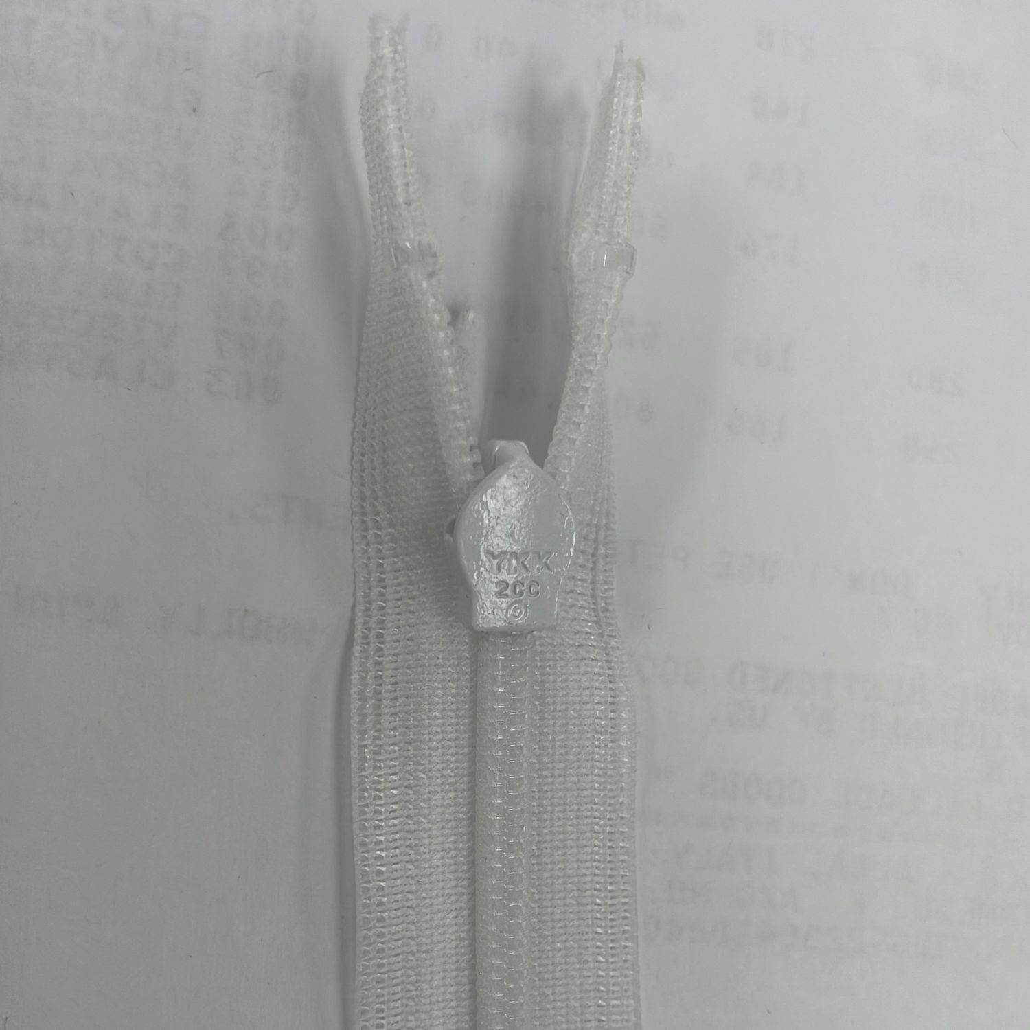 [ 17985 ] Zip Invisible/60/5g/White per Each