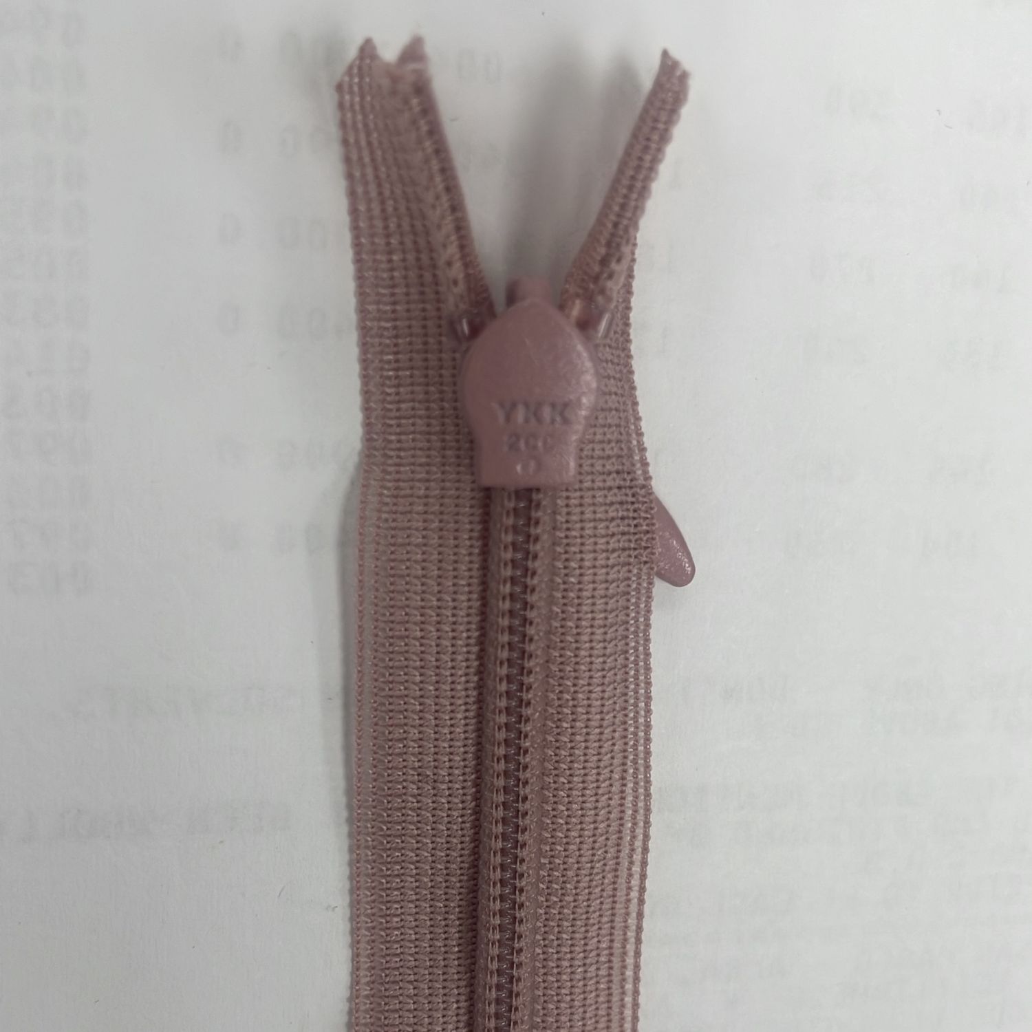 [ 21773 ] Zip Invisible/25cm/5g/DUSTY PINK per Each