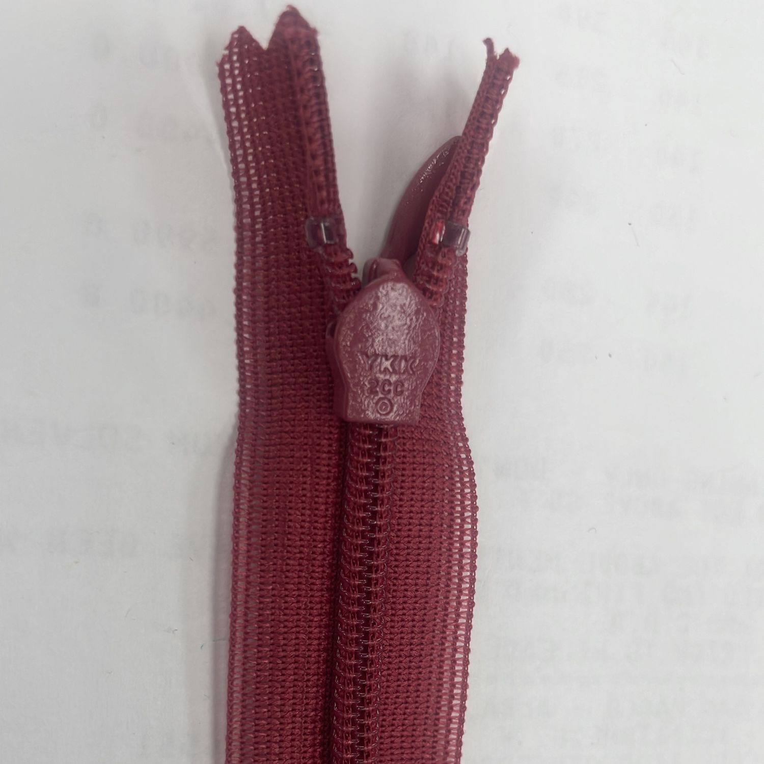 [ 21272 ] Zip Invisible/25cm/5g/Wine per Each