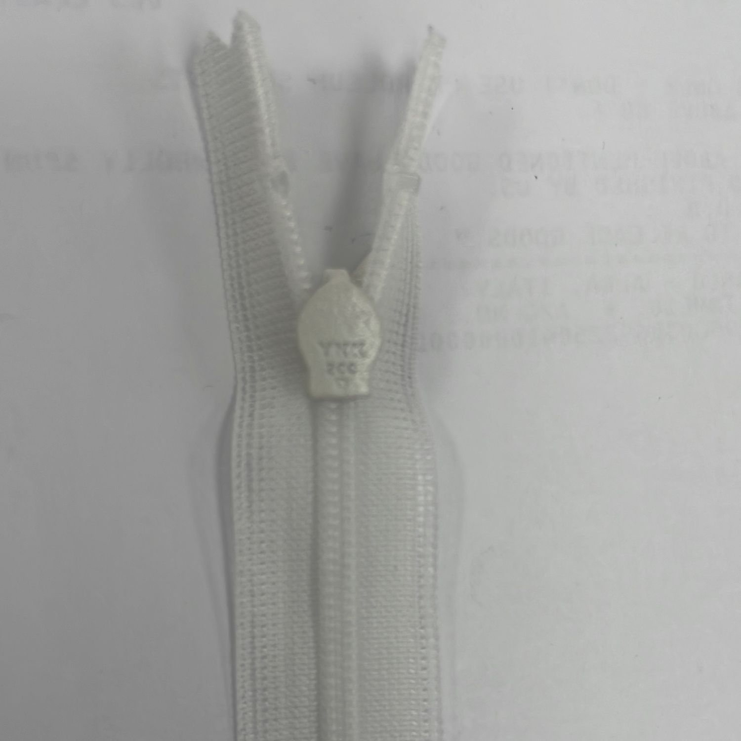 [ 21280 ] Zip Invisible/25cm/5g/Snow White per Each